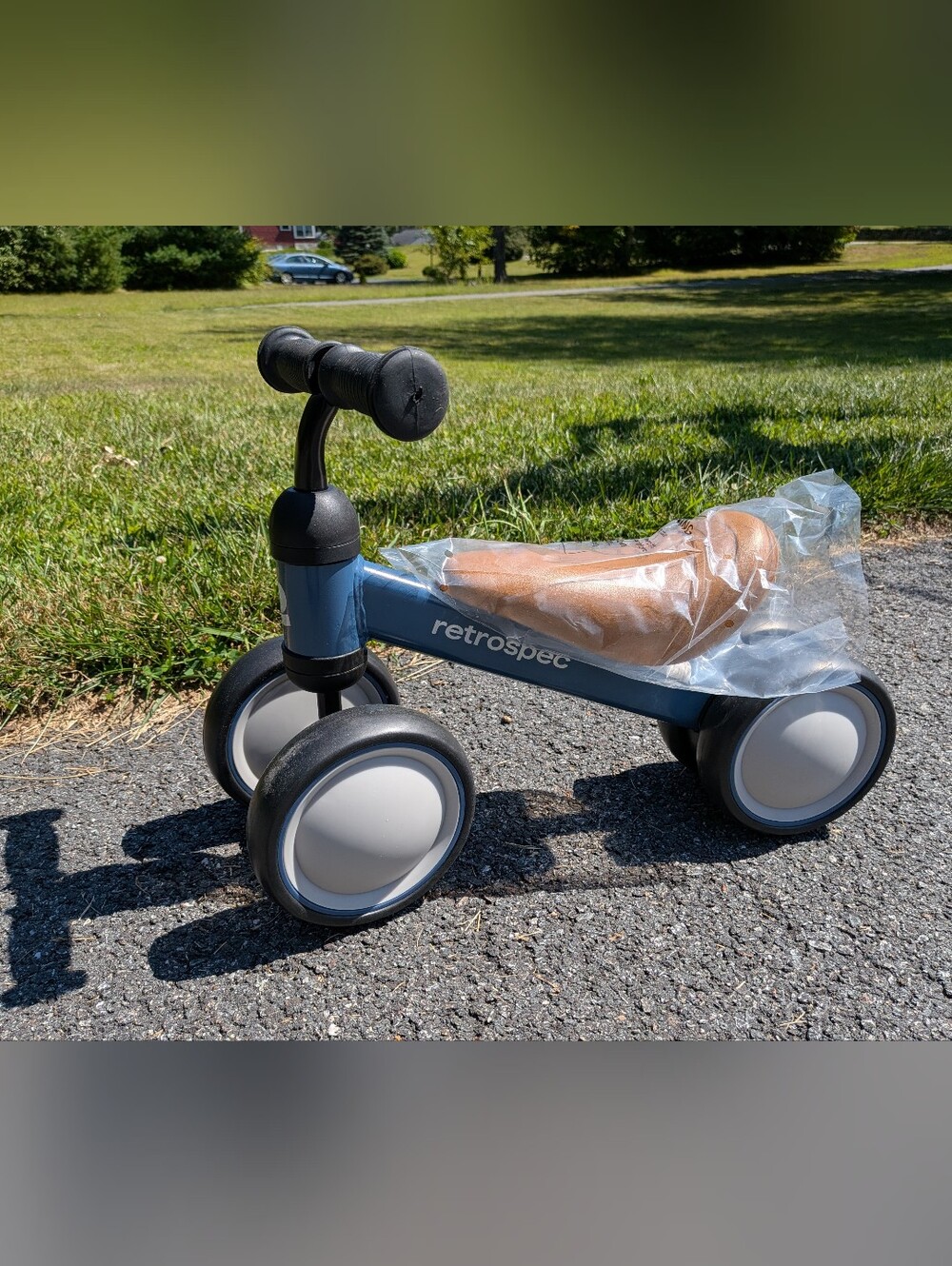 Retrospec Cricket Baby Balance Bike, 4-Wheel Ride-On Toy